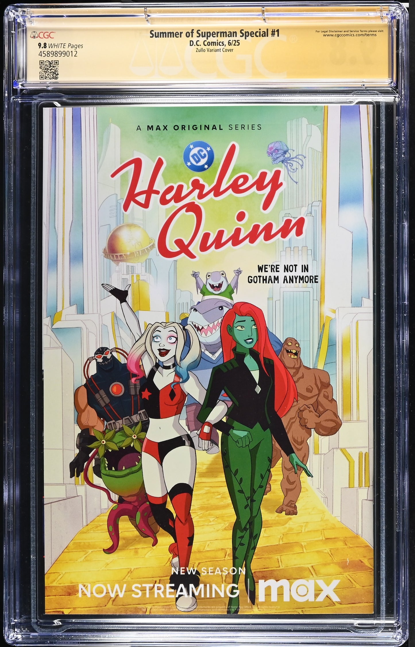 Summer of Superman Special #1 Chrissie Zullo Variant Signed CGC 9.8 SS