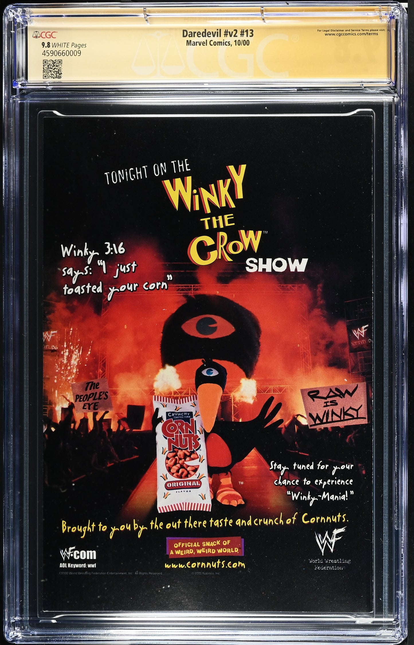 Daredevil v2 #13 Signed & Remarqued By David Mack CGC 9.8