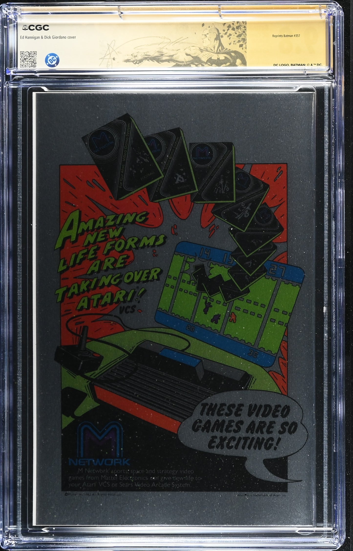 Batman #357 Facsimile Foil CGC 9.8 SS Signed by Gerry Conway w/Batman Label