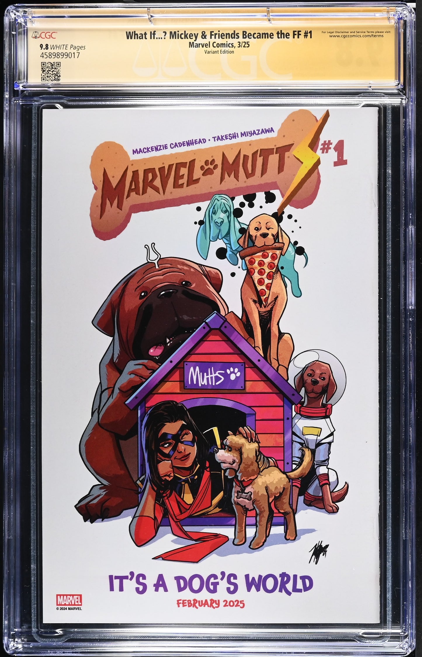What if..? Mickey & Friends Became the Fantastic Four #1 Chrissie Zullo Variant Signed CGC 9.8 SS
