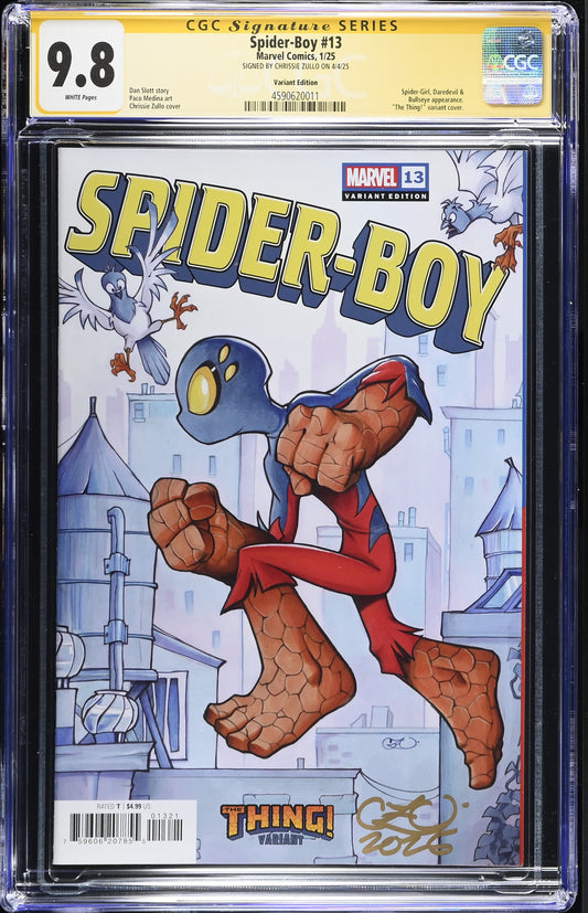 Spider-Boy #13 Chrissie Zullo Variant CGC SS 9.8