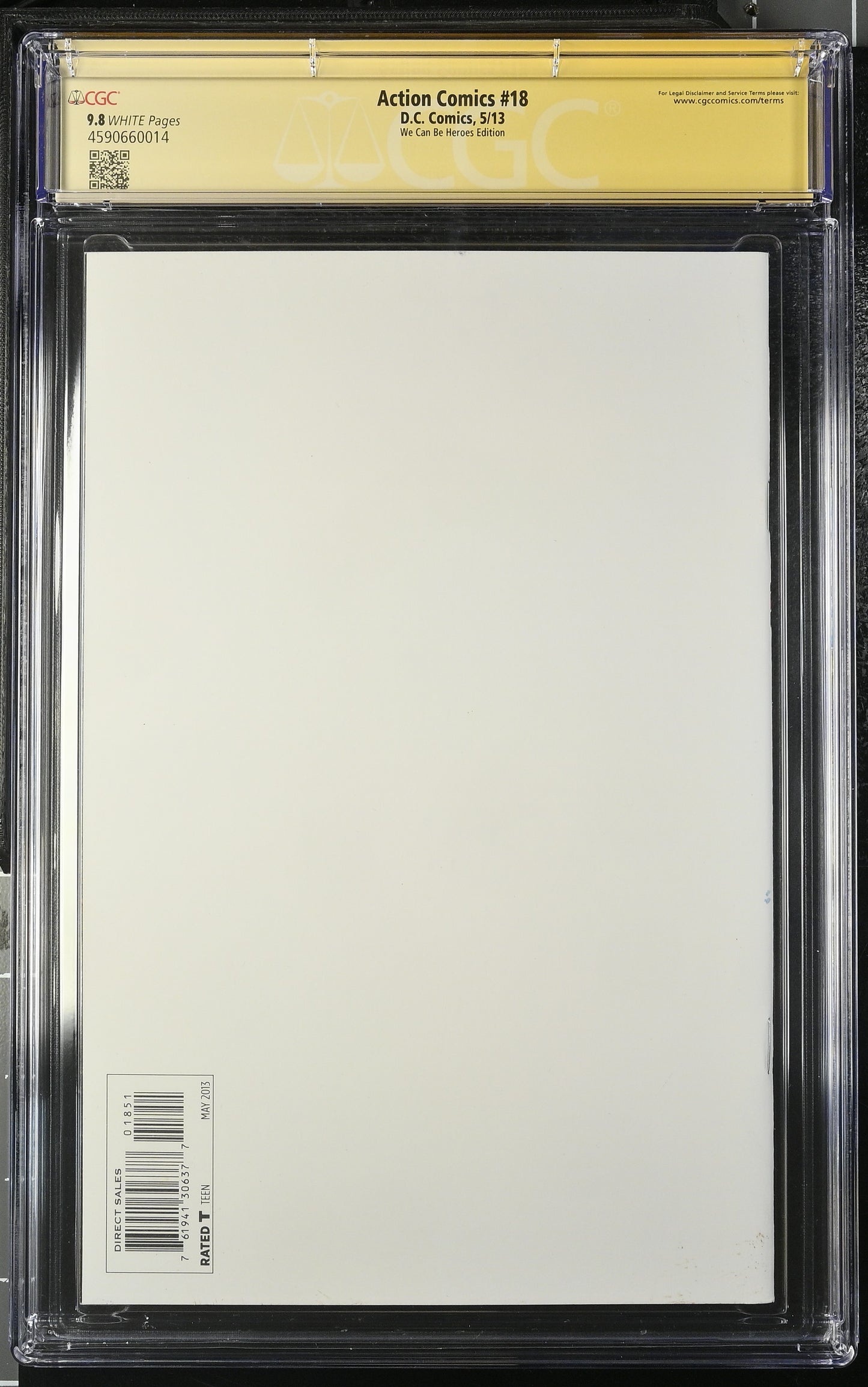 Action Comics #18 Blank Sketch Agnes Garbowska CGC 9.8