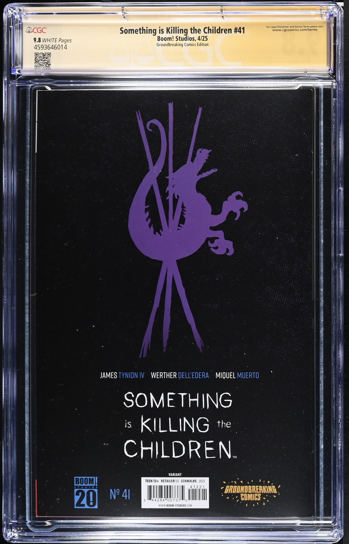 Something is Killing the Children #41 Joseph Schmalke Sign w/remarque CGC 9.8