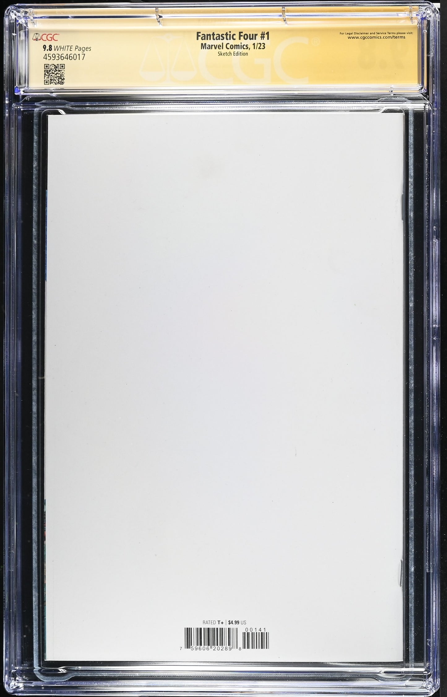 Fantastic Four #1 Craig Rousseau Sue Storm Sketch CGC 9.8