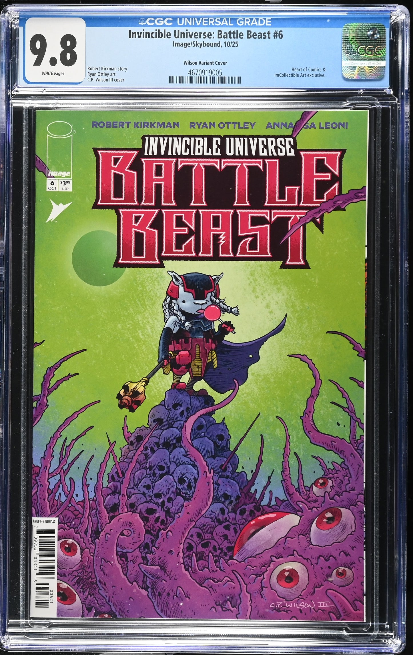 Battle Beast #6 Heart of Comics/IM Collectible Art CP Wilson III Exclusive