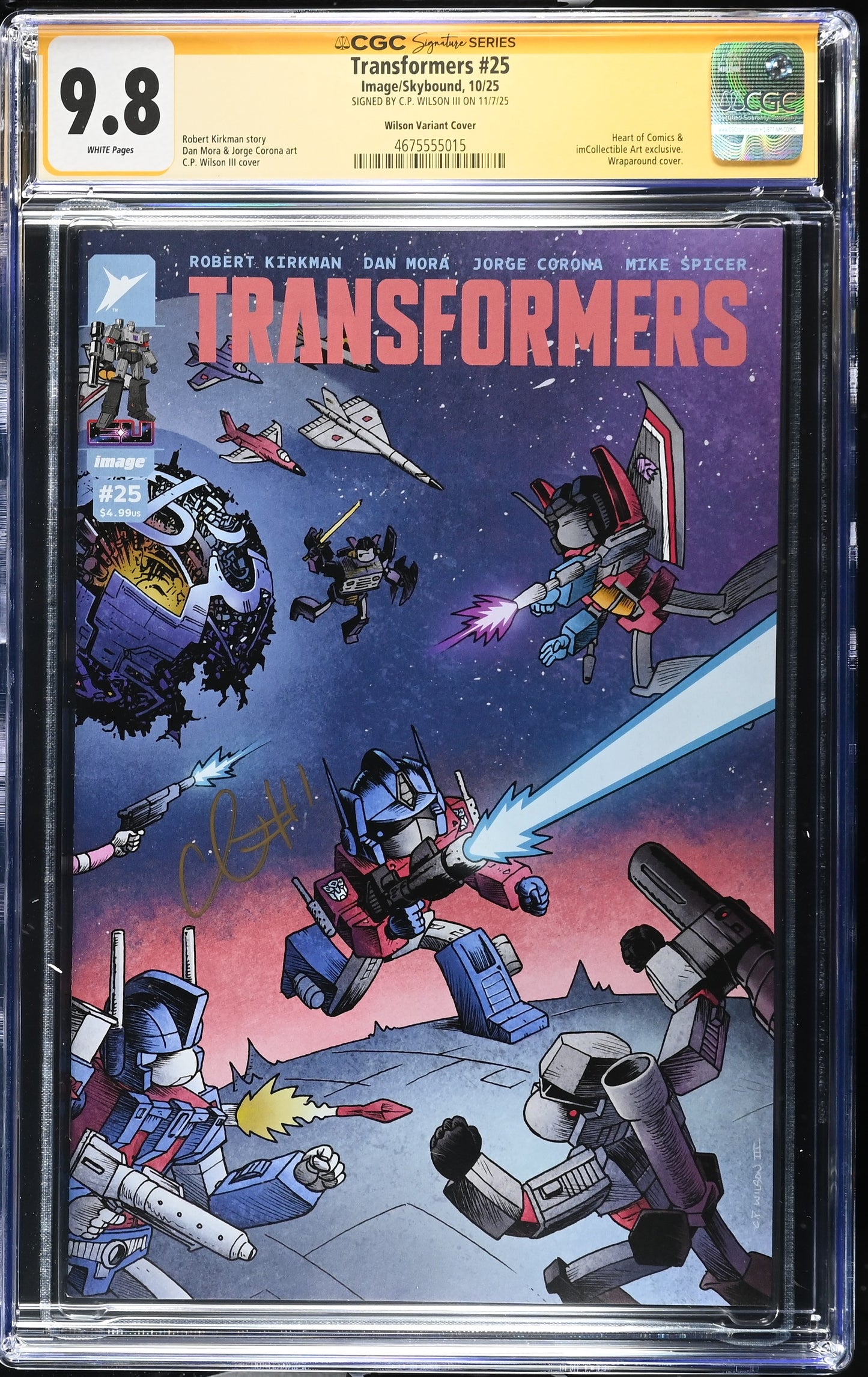 Transformers #25 Heart of Comics/IM Collectible Art CP Wilson III Exclusive