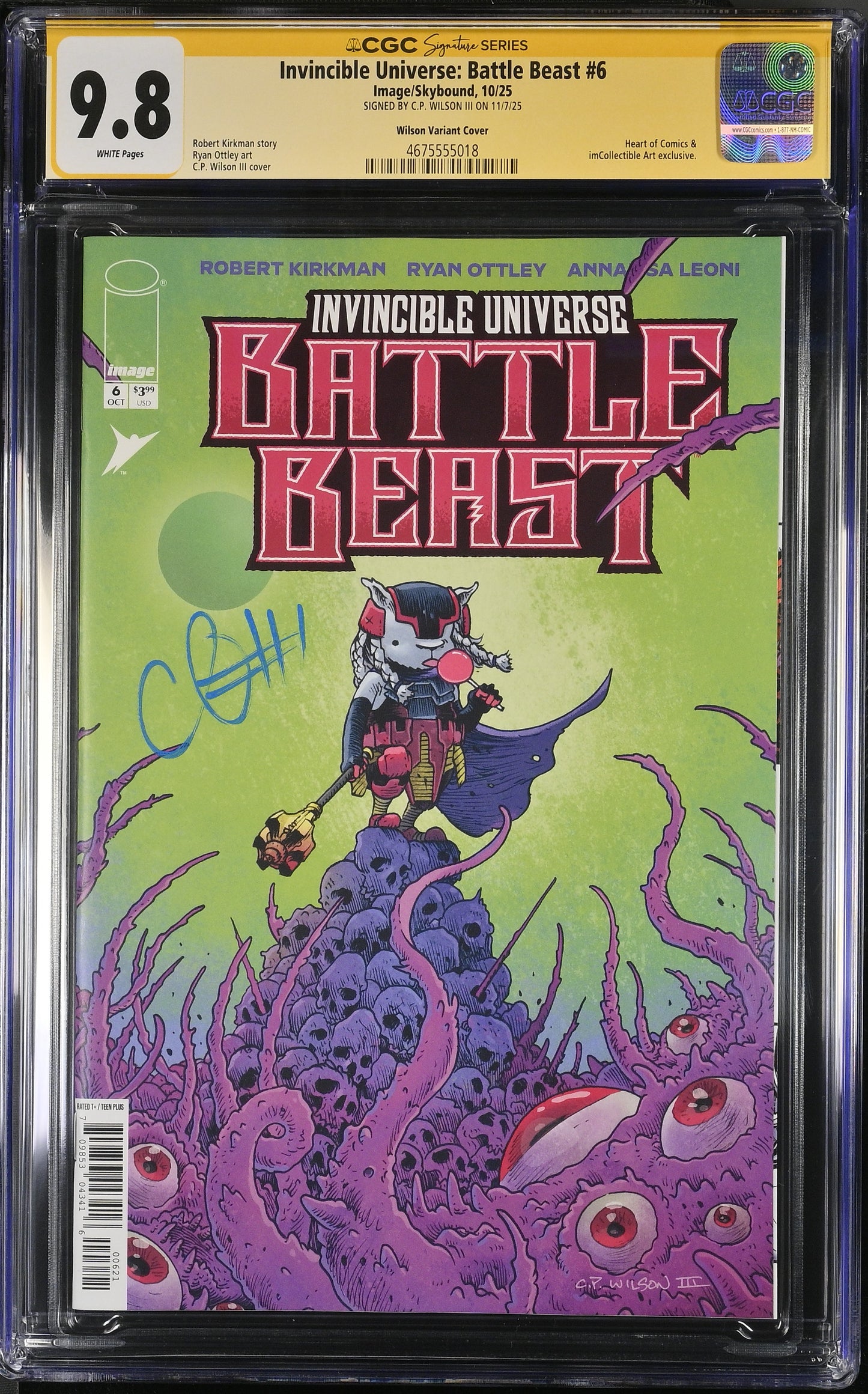Battle Beast #6 Heart of Comics/IM Collectible Art CP Wilson III Exclusive