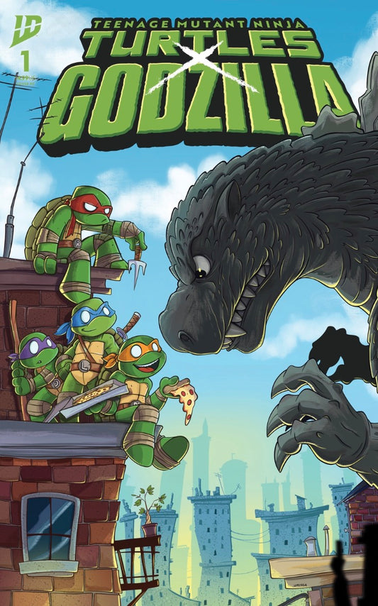 TMNT X Godzilla Heart of Comics/IM Collectible Art Chris Uminga Exclusive Variant